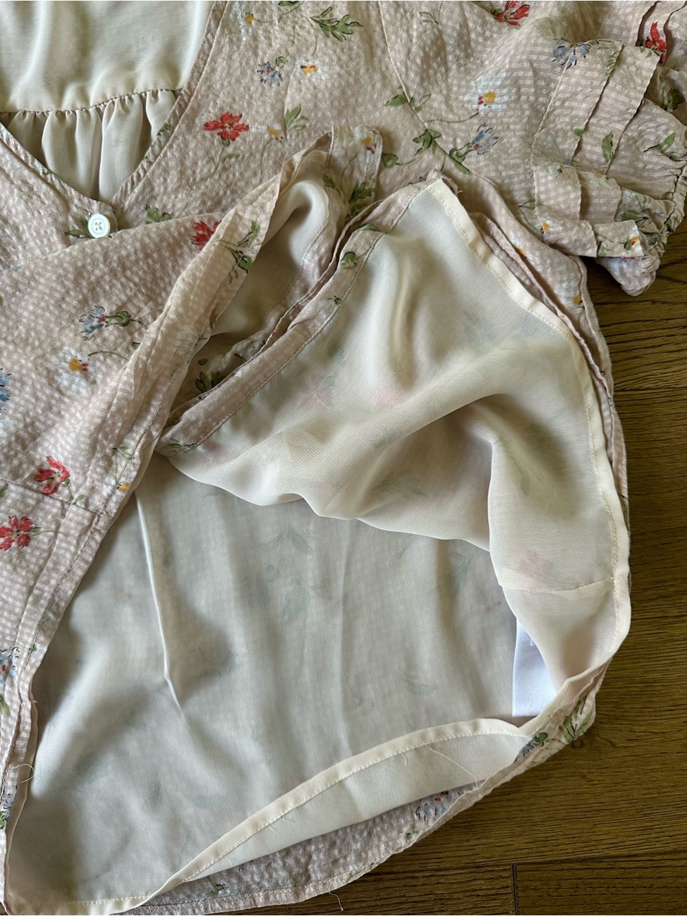 Madewell
Silk Pembroke Top in Seaside Floral Blouse Sz L - Picture 11 of 13